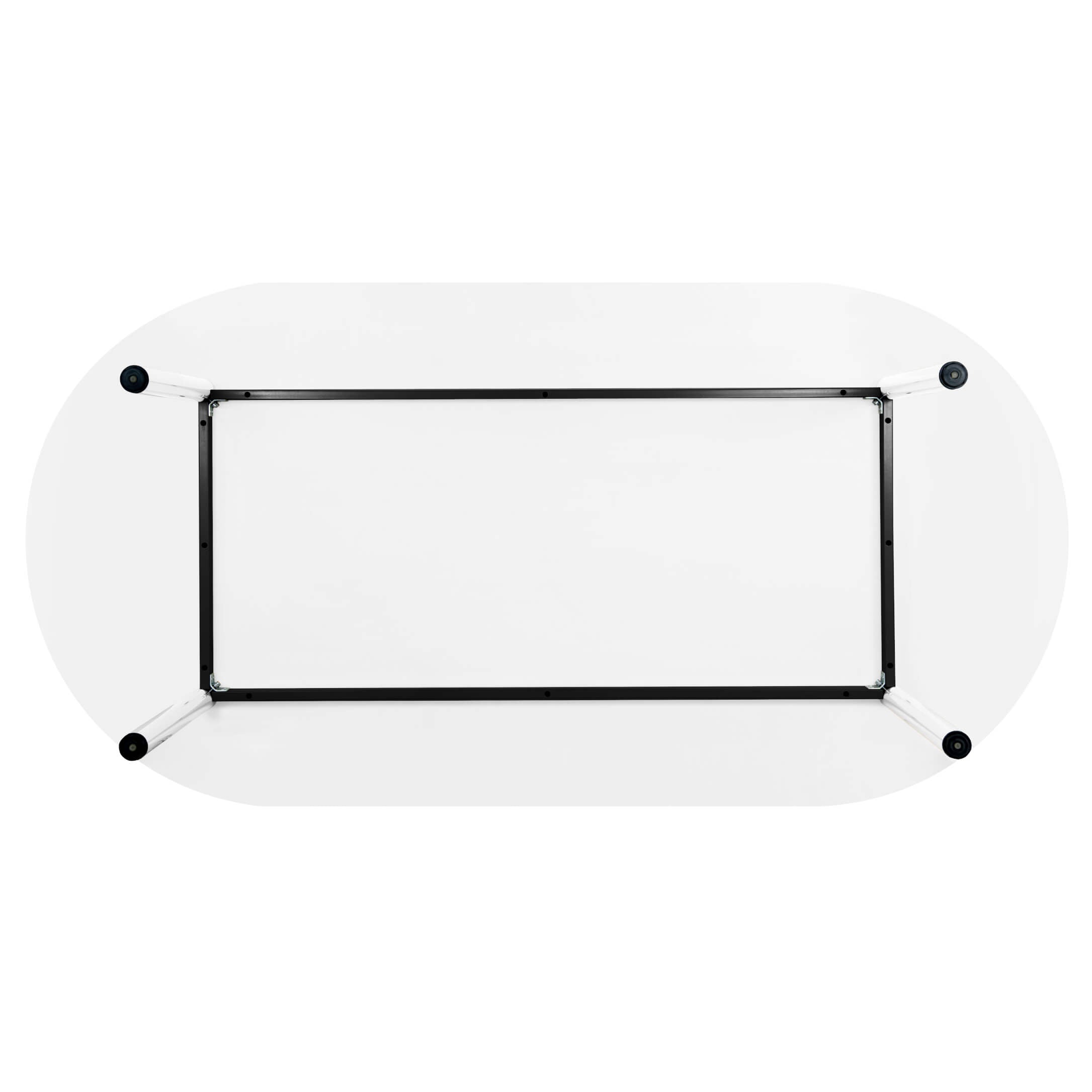 OPTIMA Tabella della conferenza | Ovale, 2000 x 1000 mm, bianco