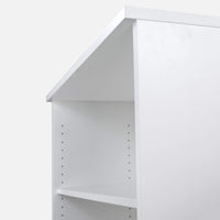 UNI Shelf cabinet | 5 Oh, 600 x 1897 mm, white