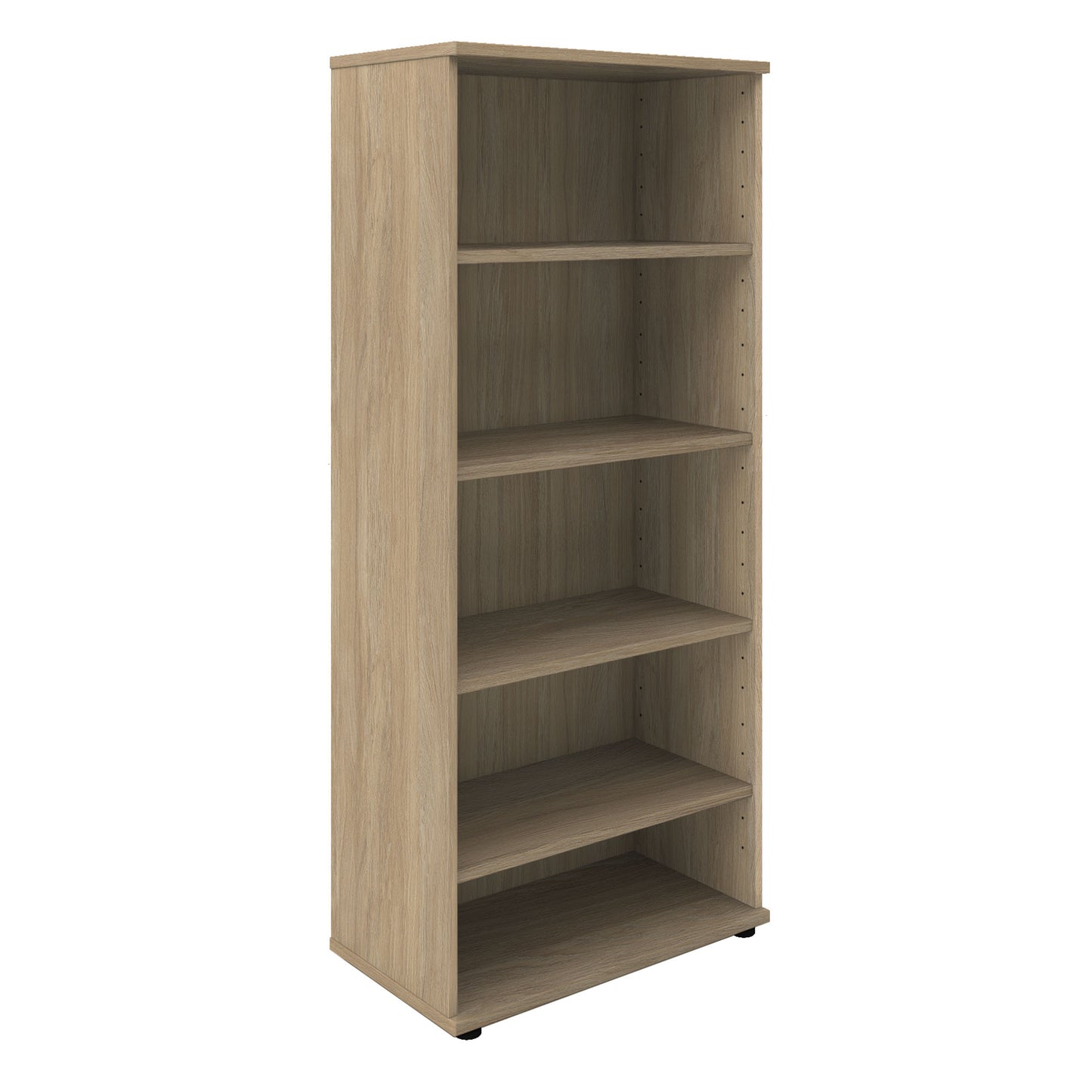 UNI shelving unit | 5 OH, 800 x 1897 mm, amber oak