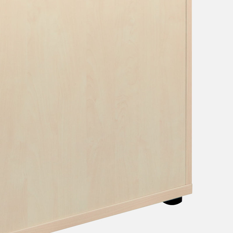 UNI Roller shutter cabinet | 2 OH, 1000 x 777 mm, Maple / Silver Gray  - 13 Main Image