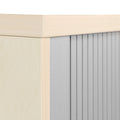 UNI Roller shutter cabinet | 2 OH, 1000 x 777 mm, Maple / Silver Gray  - 10 Thumbnail Image