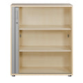 UNI Tambour door cabinet | 3 OH, 1000 x 1143 mm, Maple / Silver Gray  - 4 Thumbnail Image