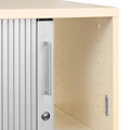 UNI Tambour door cabinet | 3 OH, 1000 x 1143 mm, Maple / Silver Gray  - 6 Thumbnail Image