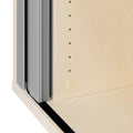 UNI Tambour door cabinet | 3 OH, 1000 x 1143 mm, Maple / Silver Gray  - 10 Thumbnail Image