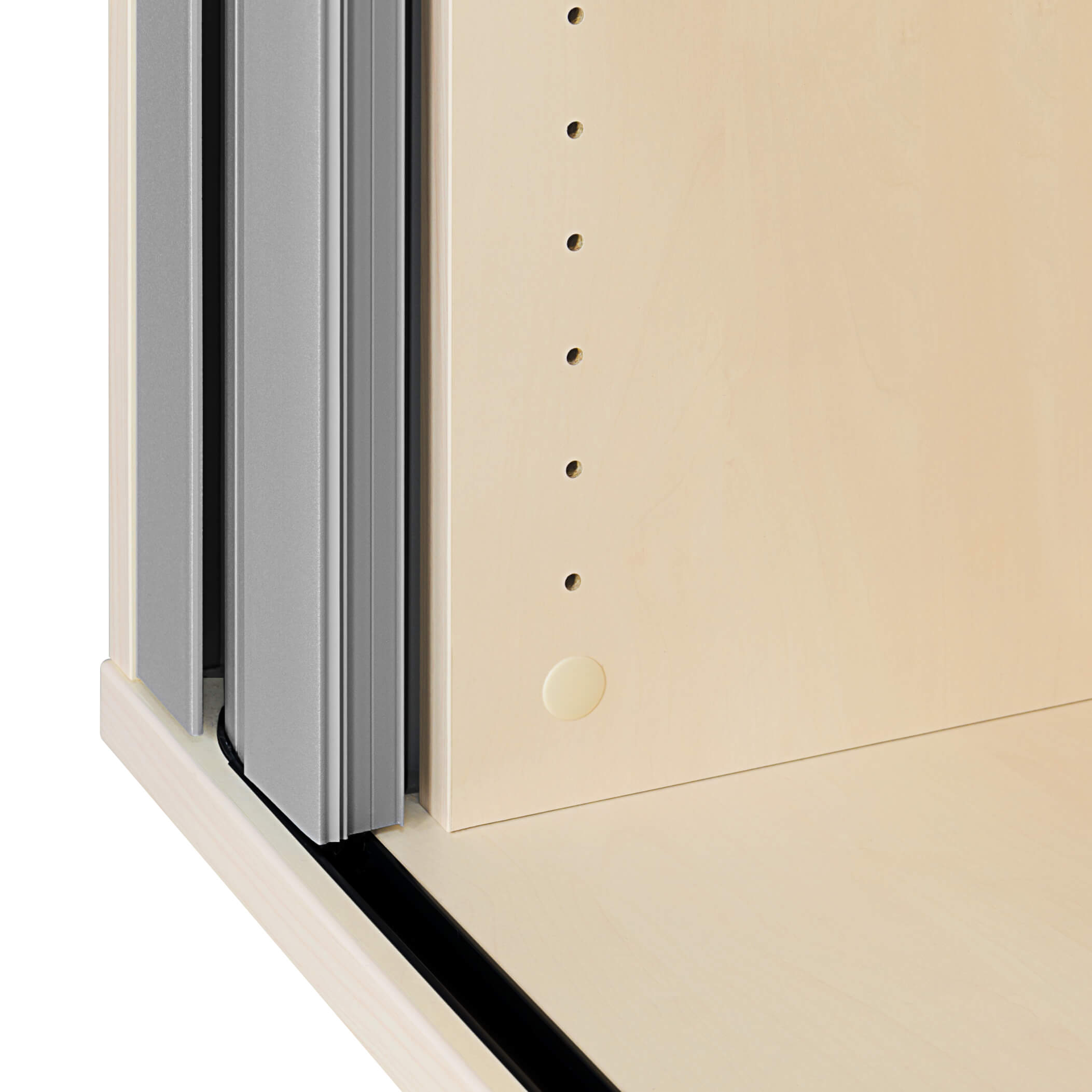 UNI Cabinetto del negozio querroll | 3 OH, 1000 x 1143 mm, acero / grigio argento