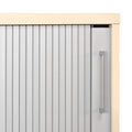 UNI Tambour door cabinet | 3 OH, 1000 x 1143 mm, Maple / Silver Gray  - 5 Thumbnail Image