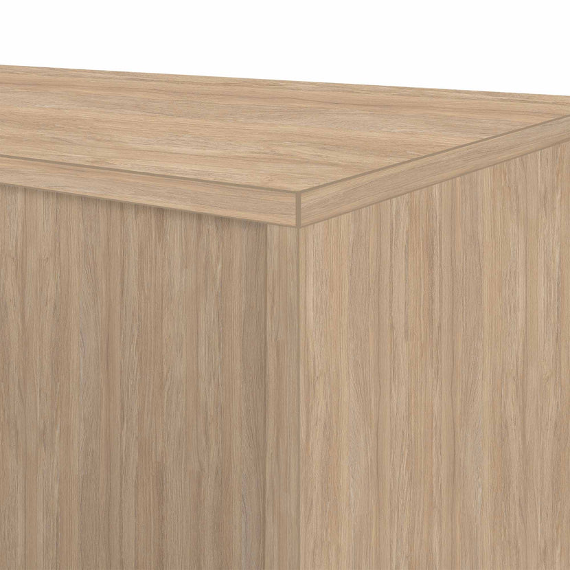 UNI horizontal roller shutter cabinet | 2 OH, 1000 x 777 mm, amber oak / silver