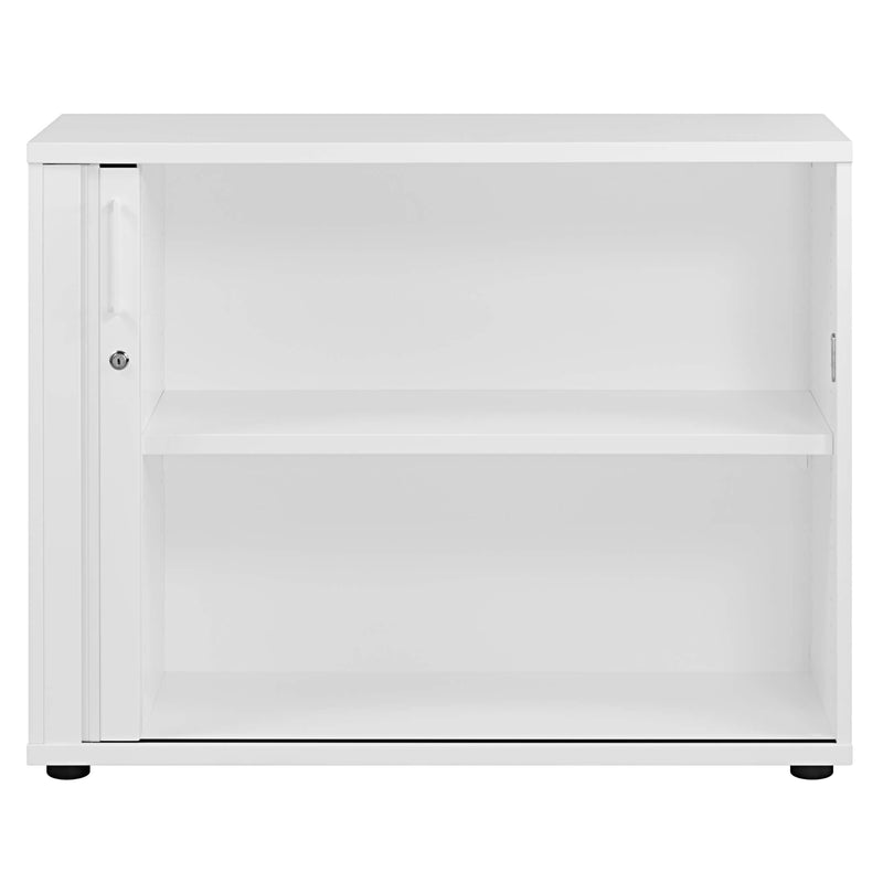 UNI Tambour-door cabinet | 2 OH, 1000 x 777 mm, White  - 5 Main Image