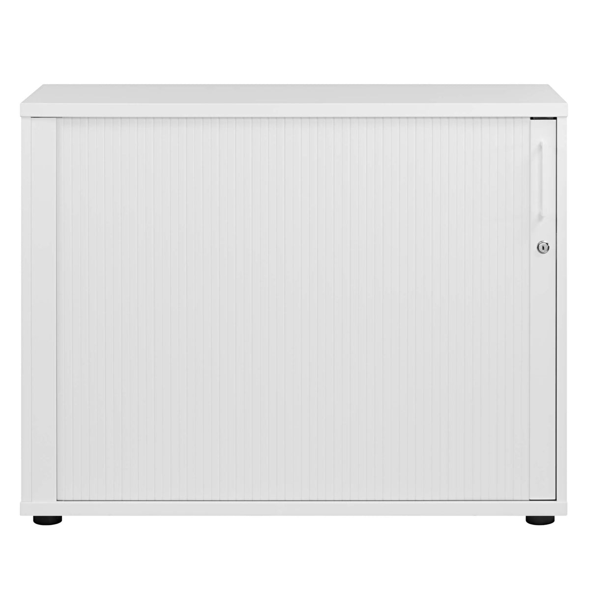 UNI Tambour-door cabinet | 2 OH, 1000 x 777 mm, White  - 6 Lightbox Main Image