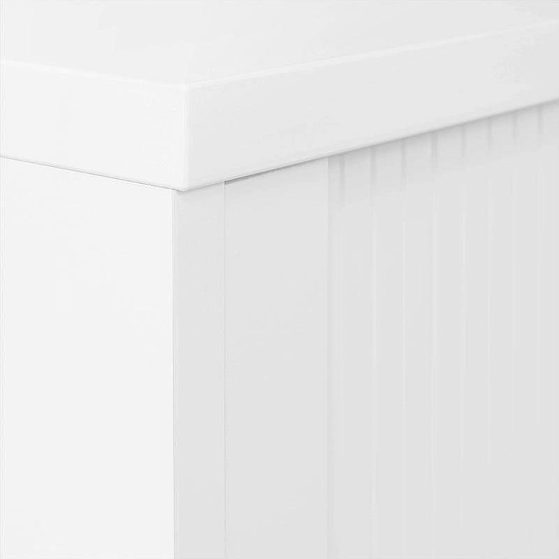 UNI Tambour-door cabinet | 2 OH, 1000 x 777 mm, White  - 10 Main Image