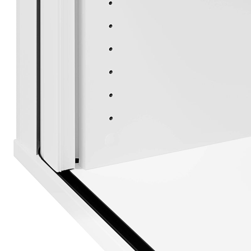 UNI Tambour-door cabinet | 2 OH, 1000 x 777 mm, White  - 12 Main Image