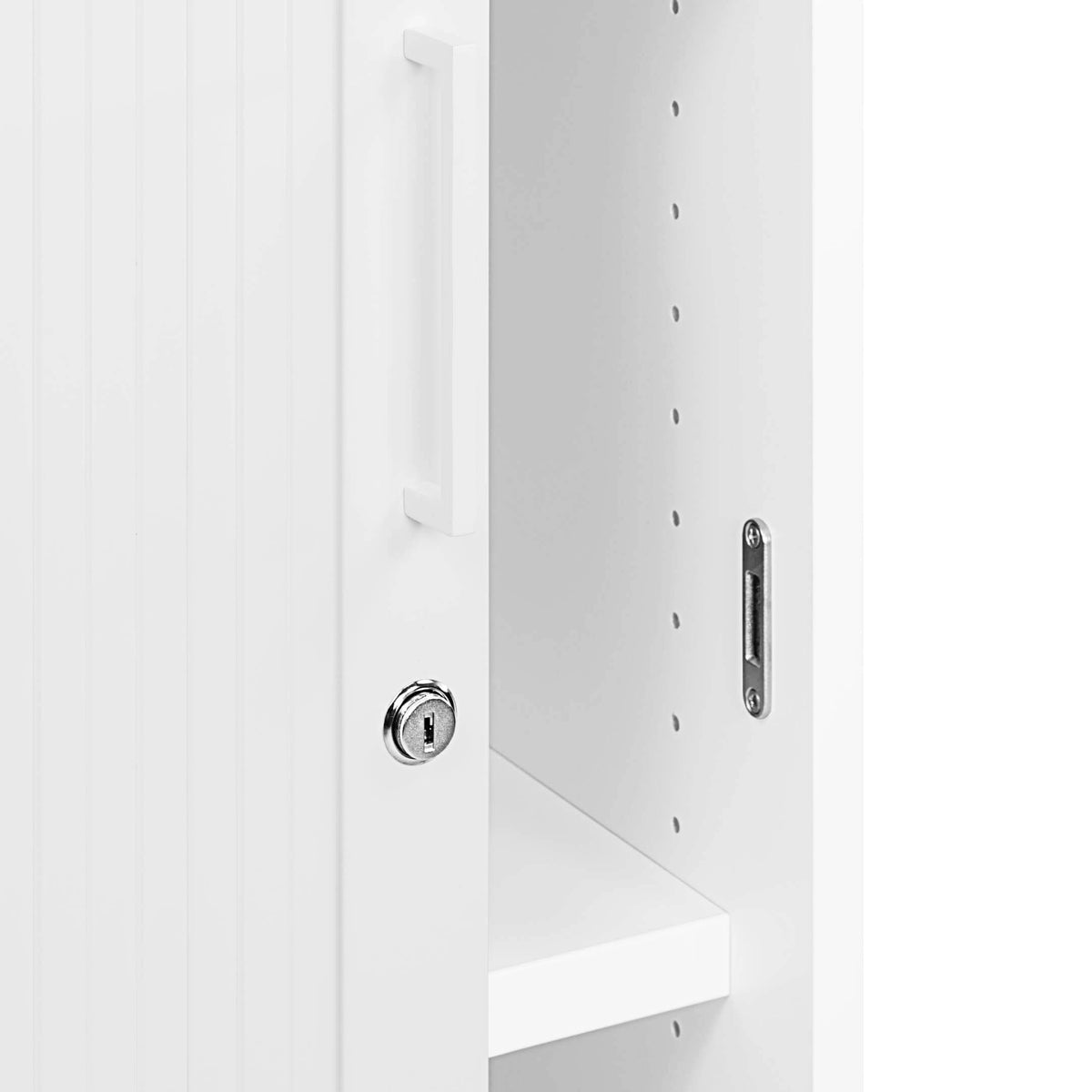 UNI Tambour cabinet | 3 OH, 1000 x 1143 mm, White  - 8 Lightbox Main Image