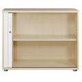 UNI Armoire à portes roulantes transversales | 2 OH, 1000 x 777 mm, érable / blanc  - 3 Thumbnail Image