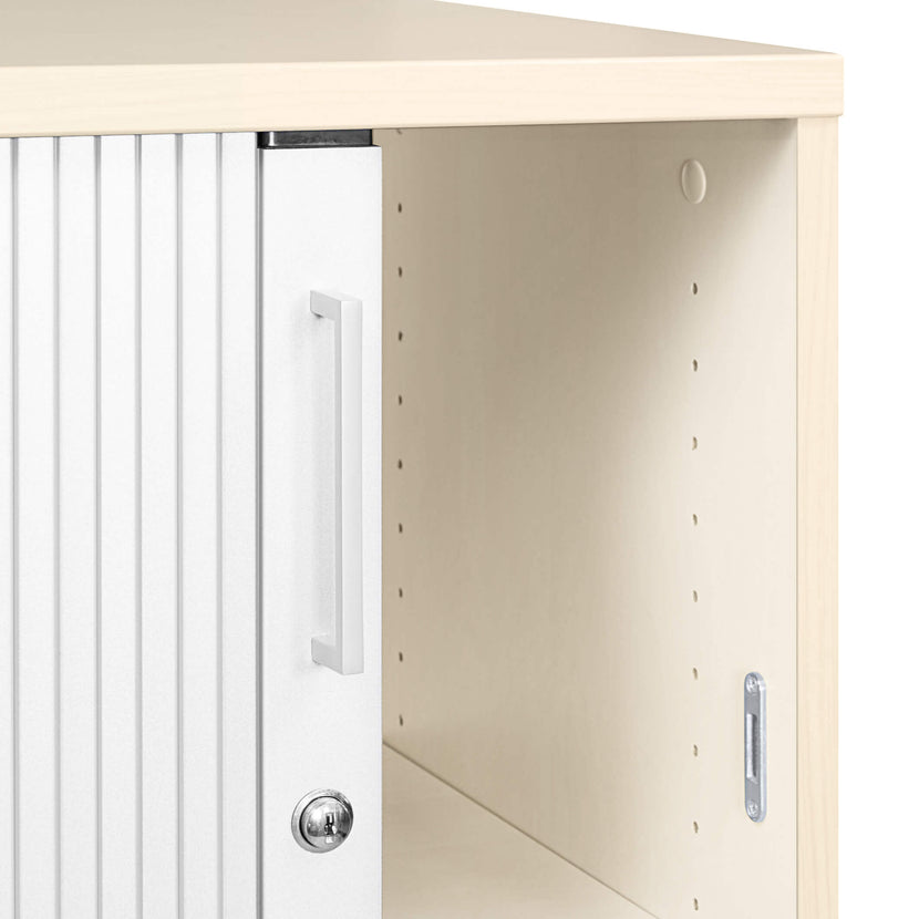 UNI Querroll store cabinet | 3 Oh, 1000 x 1143 mm, maple / white