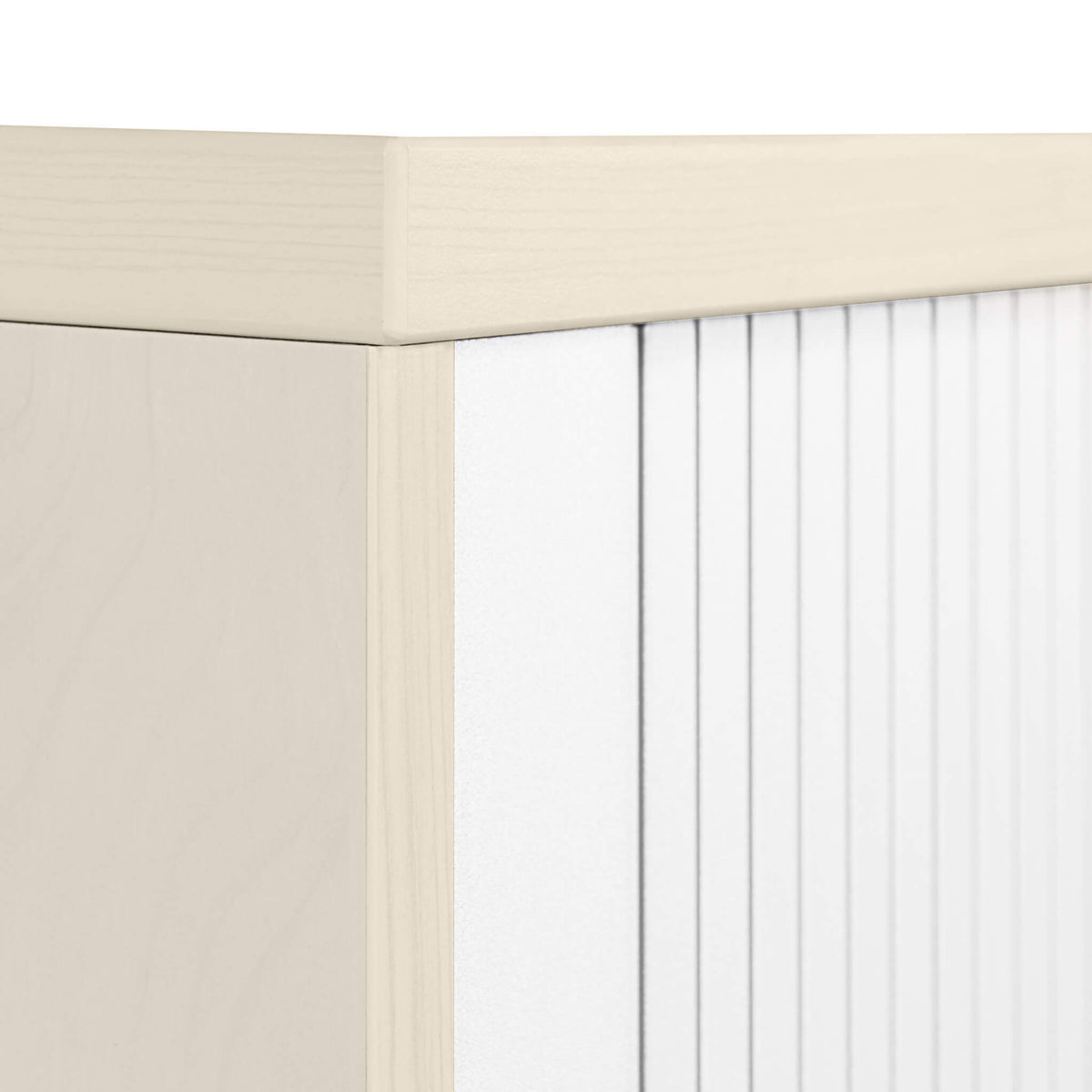 UNI Armoire à rideau transversal | 3 OH, 1000 x 1143 mm, érable / blanc  - 11 Lightbox Main Image