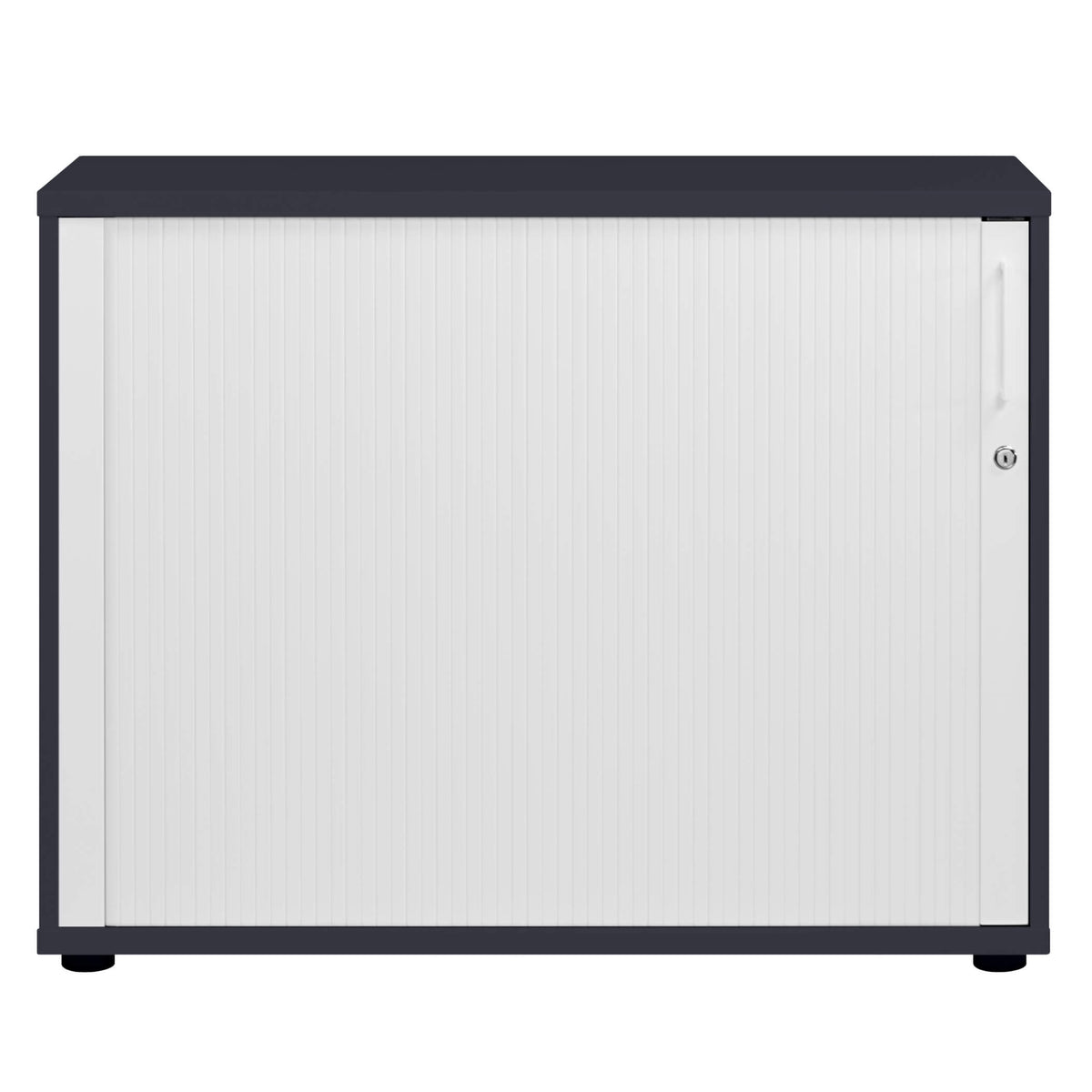 UNI Querrollladenschrank | 2 OH, 1000 x 777 mm, Anthrazit / Weiß - 2 Lightbox Main Image