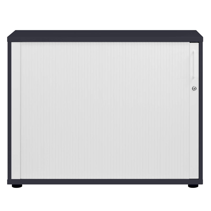 UNI Querrollladenschrank | 2 OH, 1000 x 777 mm, Anthrazit / Weiß - 2 Main Image