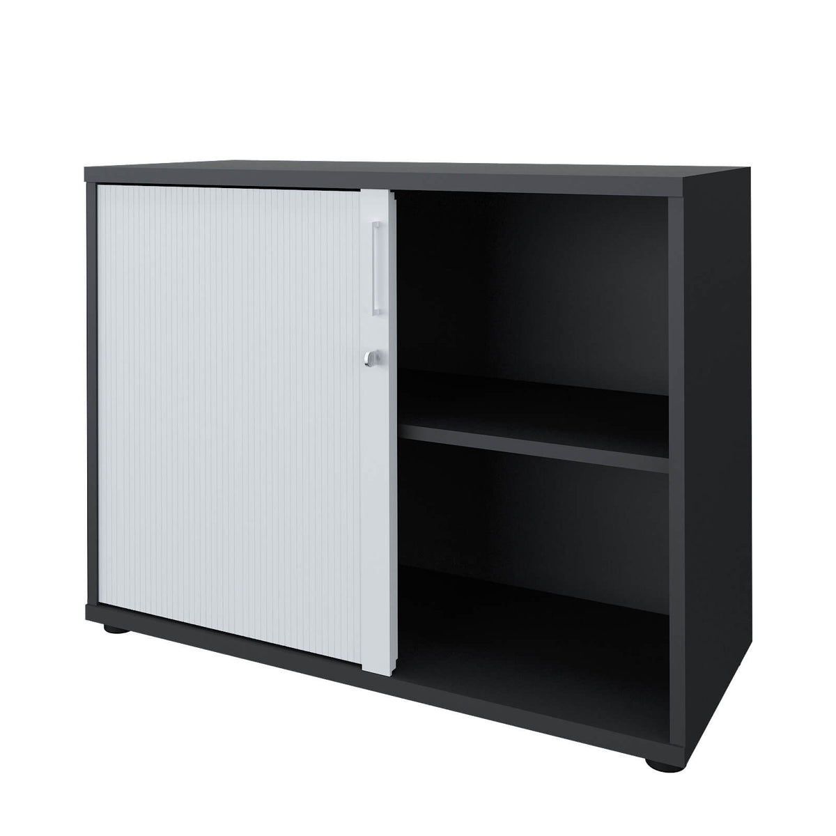 UNI Querrollladenschrank | 2 OH, 1000 x 777 mm, Anthrazit / Weiß - 6 Lightbox Main Image