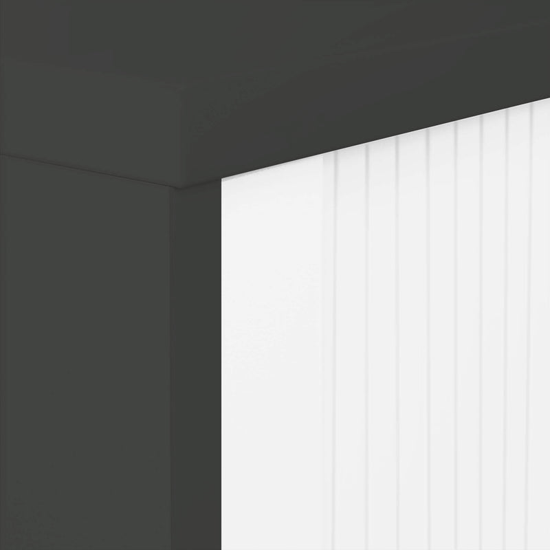 UNI Querrollladenschrank | 2 OH, 1000 x 777 mm, Anthrazit / Weiß - 7 Main Image