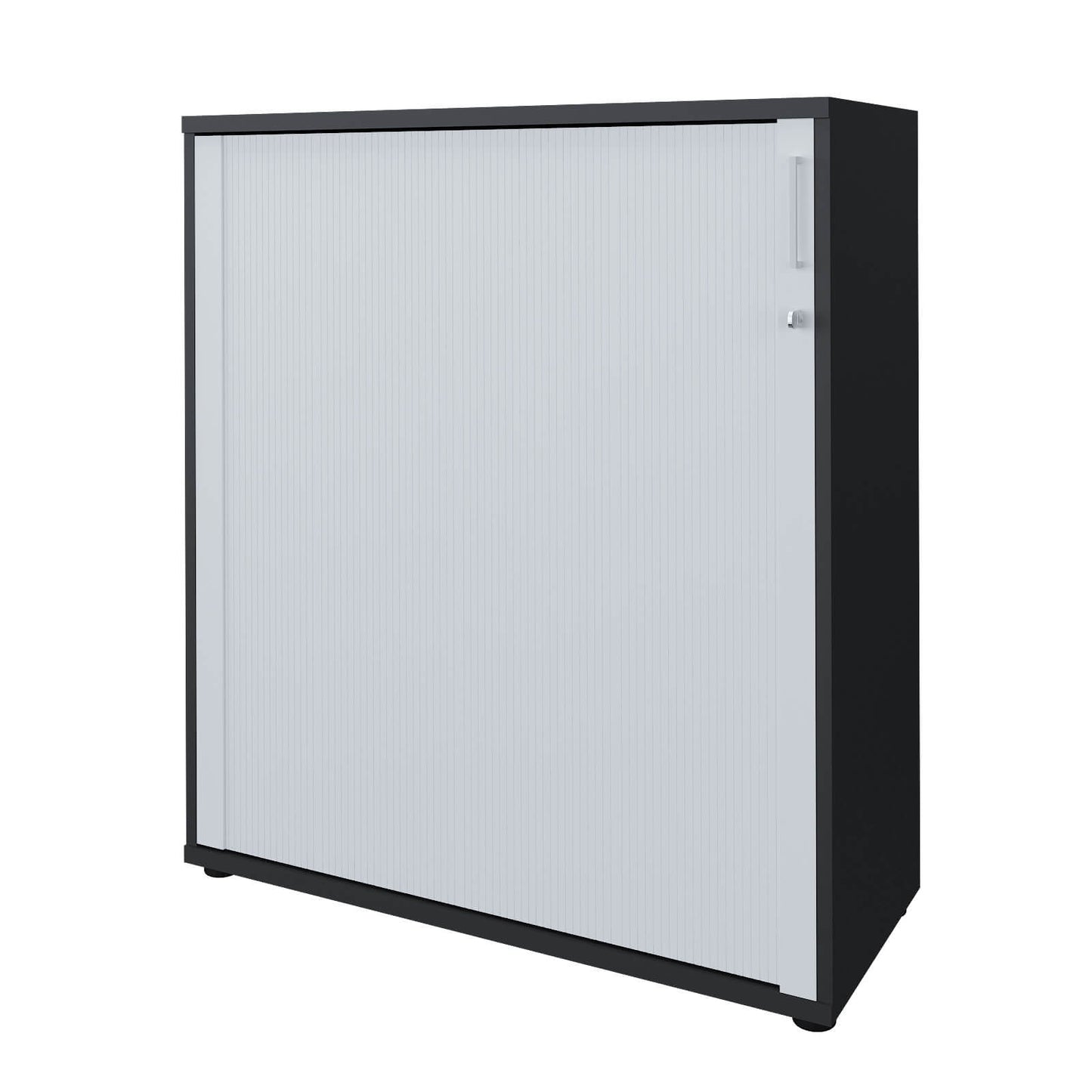 UNI Cabinetto del negozio querroll | 3 OH, 1000 x 1143 mm, antracite / bianco