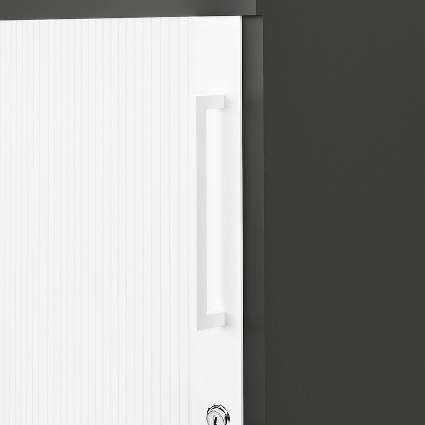 UNI Cabinetto del negozio querroll | 3 OH, 1000 x 1143 mm, antracite / bianco