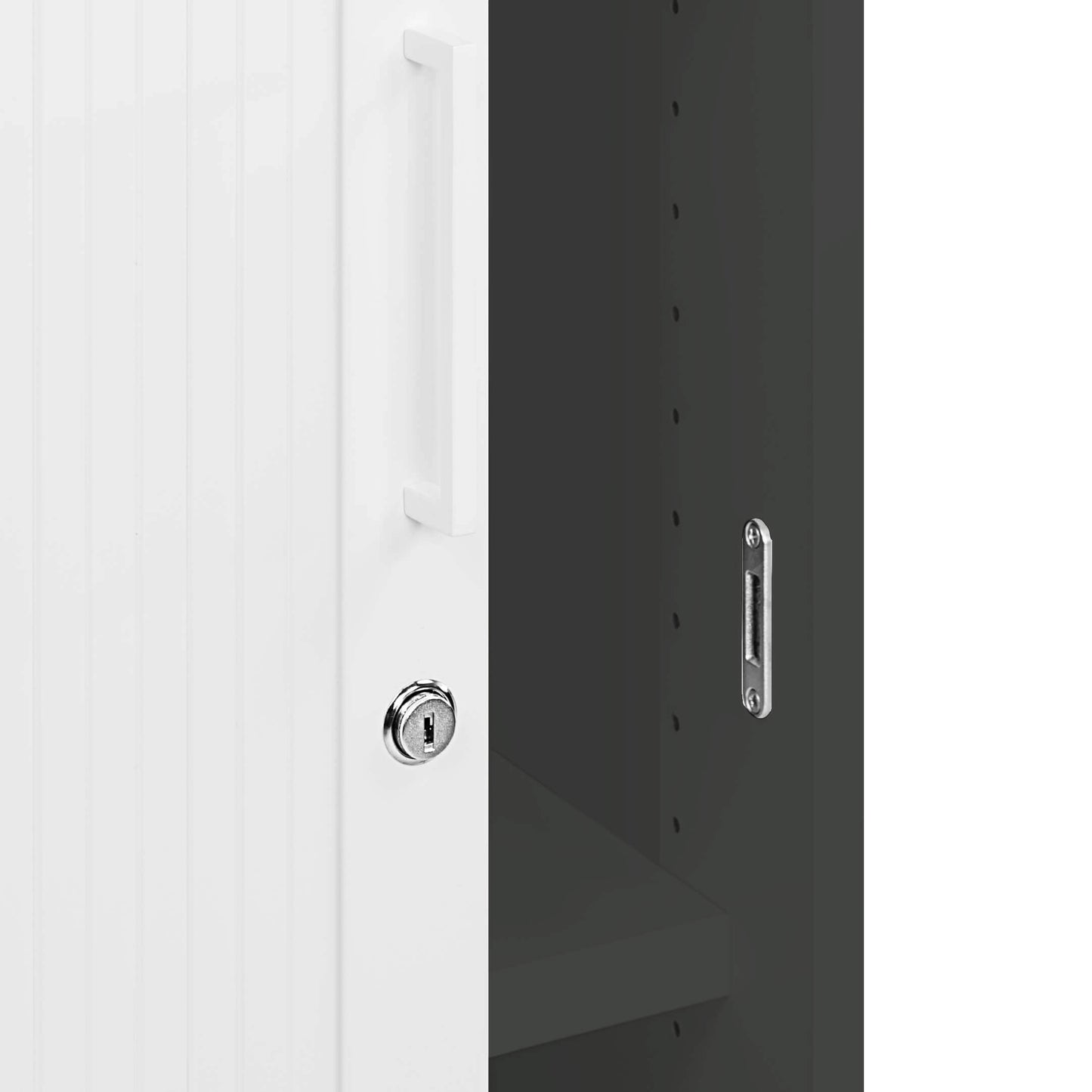 UNI Cabinetto del negozio querroll | 3 OH, 1000 x 1143 mm, antracite / bianco