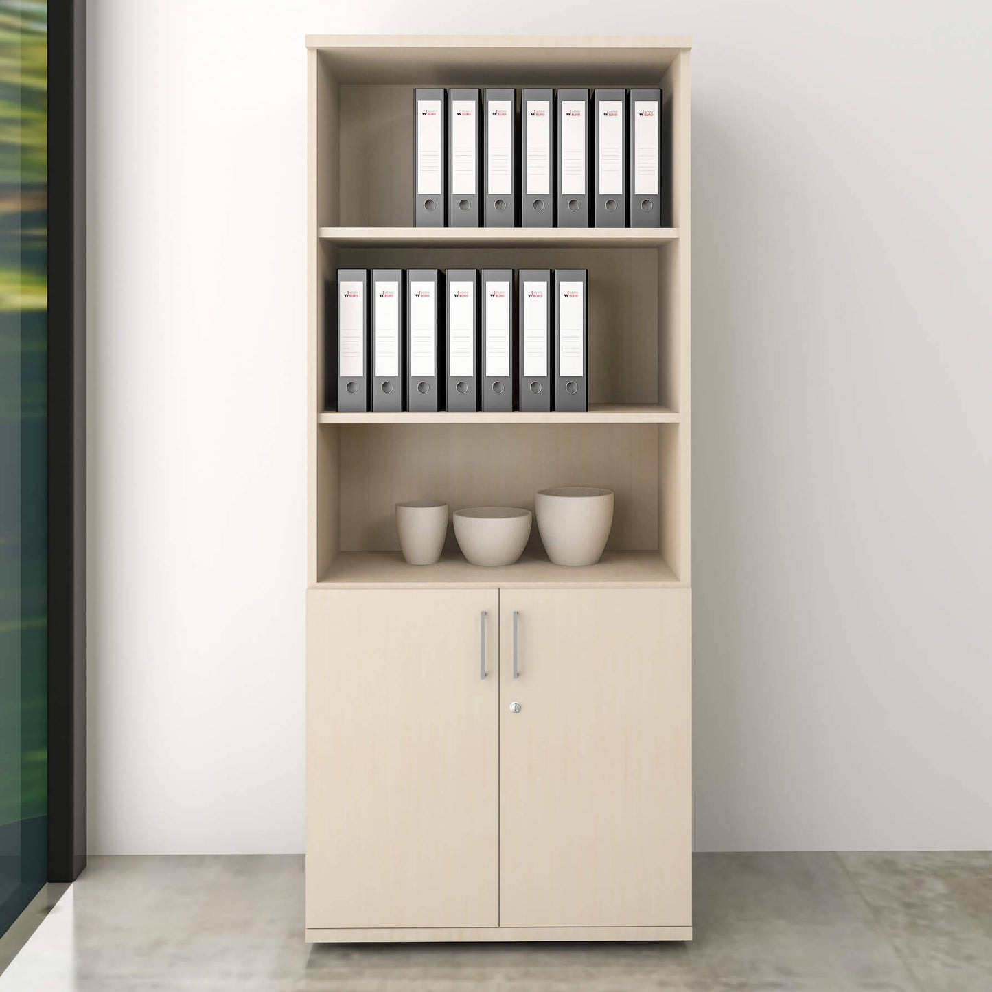 UNI Combina il cabinet | 5 OH, 800 x 1897 mm, acero