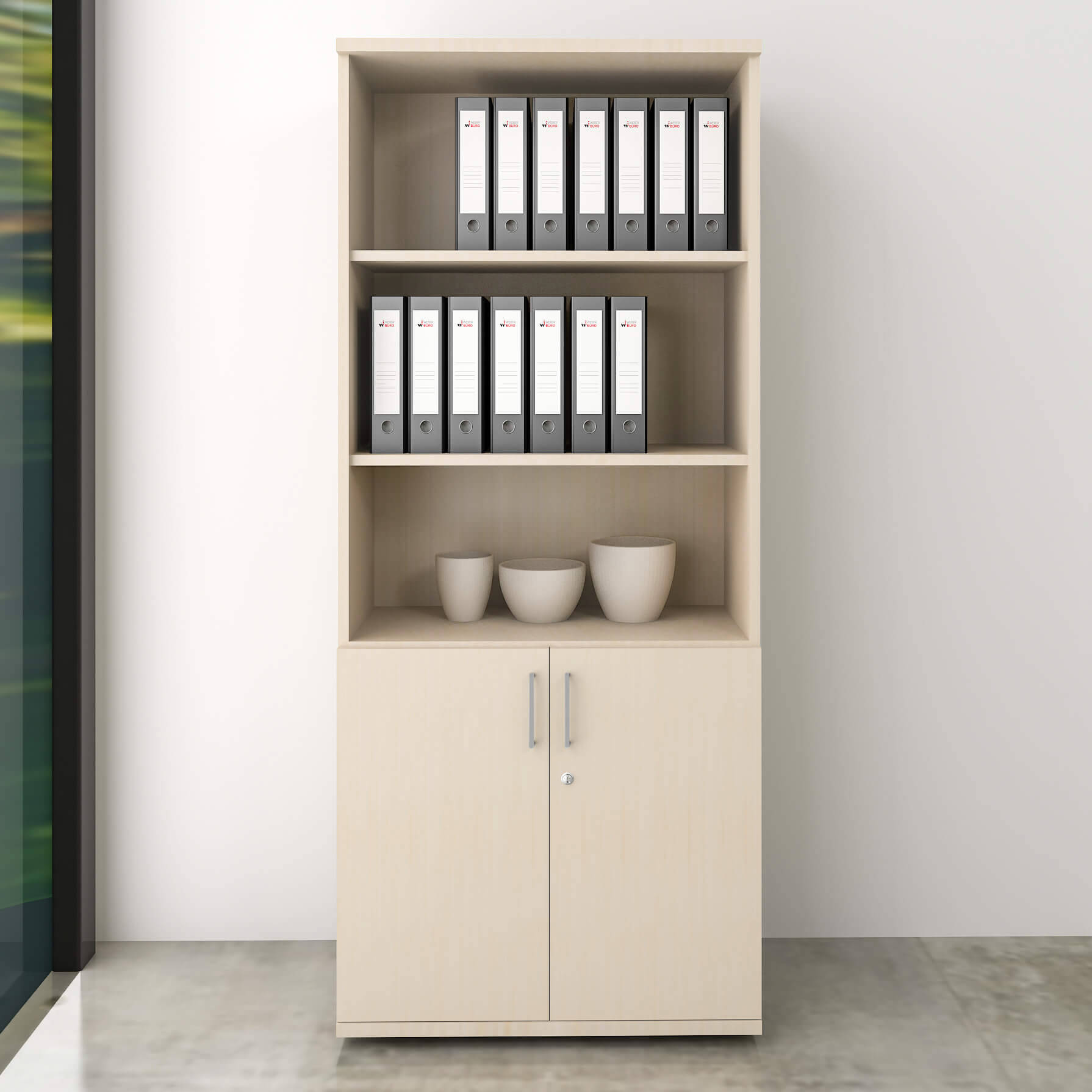 UNI Combine cabinet | 5 Oh, 800 x 1897 mm, maple