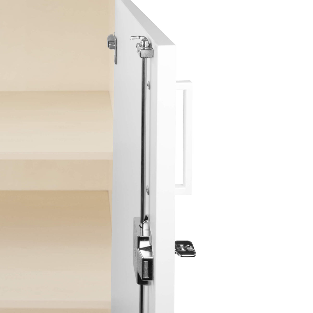 UNI Armadio combinato | 5 OH, 800 x 1897 mm, acero / bianco  - 3 Lightbox Main Image