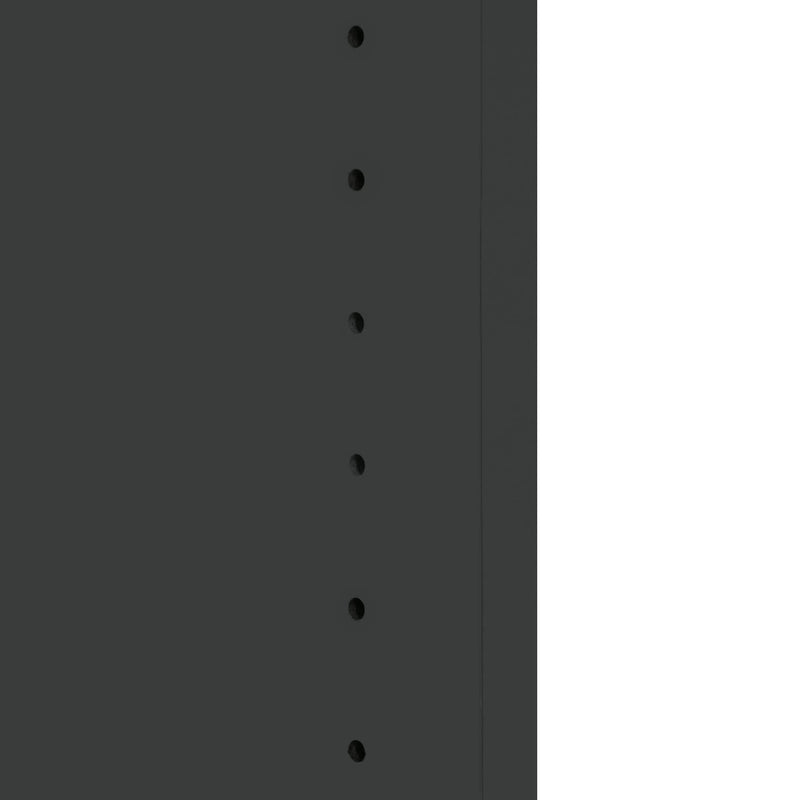 UNI Armoire combinée | 5 OH, 800 x 1897 mm, anthracite / blanc  - 15 Main Image