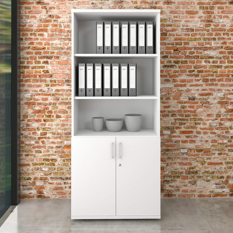UNI Combination cabinet | 5 OH, 800 x 1897 mm, White  - 1 Main Image