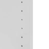 UNI Combined cabinet with hanging register | 5 Oh, 800 x 1897 mm, pearl gray