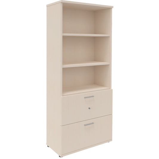 UNI Combined cabinet with hanging register | 5 Oh, 800 x 1897 mm, maple