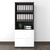 UNI Gabinetto combinato con registro sospeso | 5 OH, 800 x 1897 mm, antracite / bianco