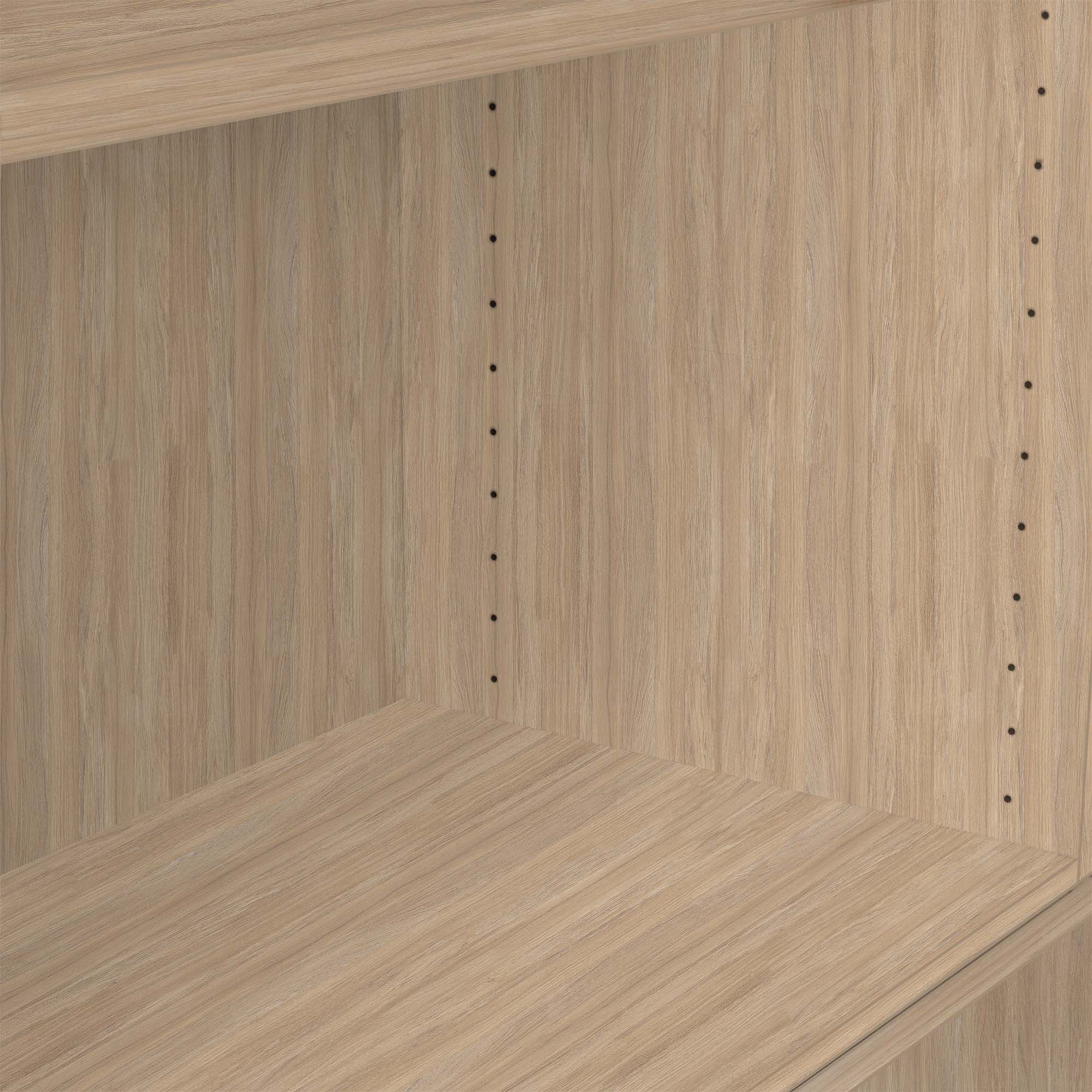 UNI Kombischrank mit Hängeregister | 5 OH, 800 x 1897 mm, Bernsteineiche