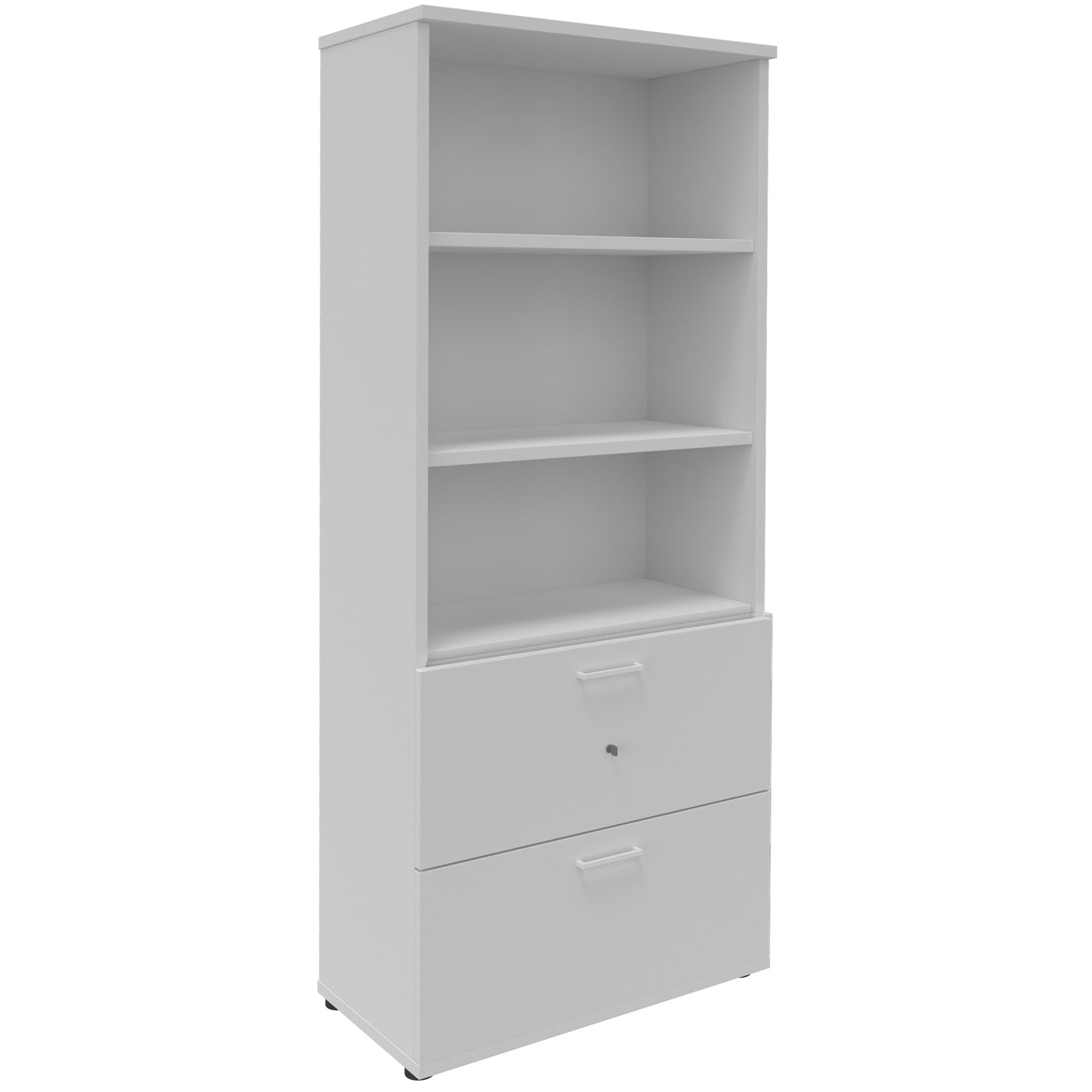 UNI Combined cabinet with hanging register | 5 Oh, 800 x 1897 mm, pearl gray