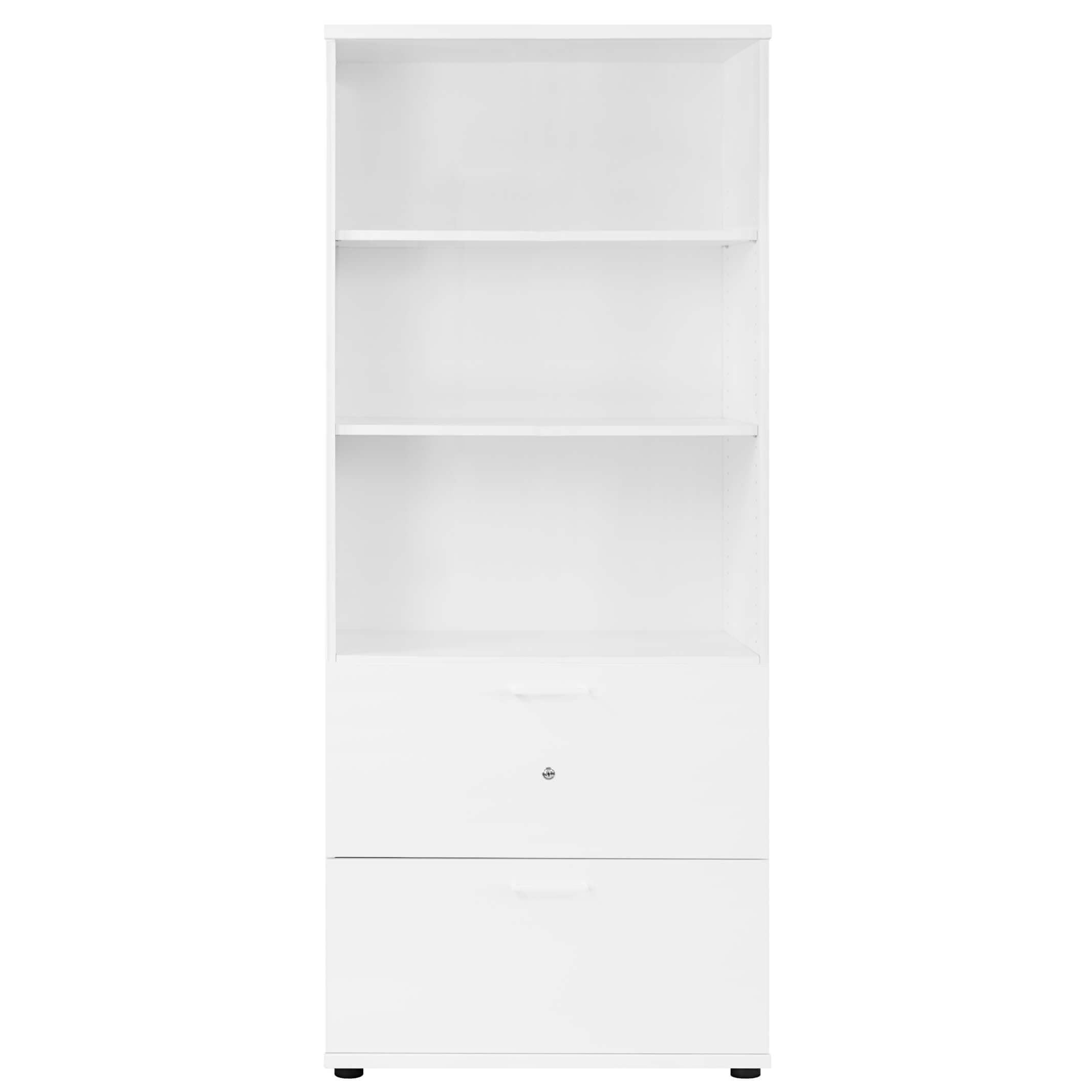 UNI Combined cabinet with hanging register | 5 Oh, 800 x 1897 mm, white