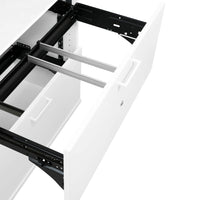 UNI Gabinetto combinato con registro sospeso | 5 Oh, 800 x 1897 mm, bianco