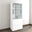 UNI Cabinet de vitrine avec registre de cintre | 5 oh, 800 x 1897 mm, blanc