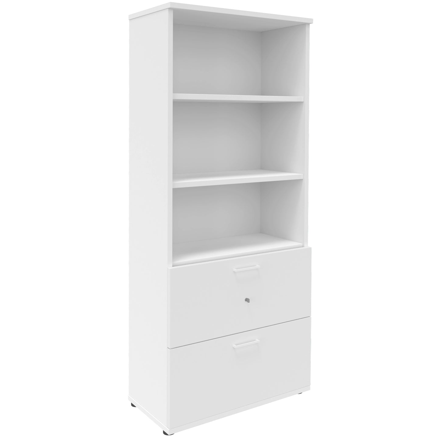 UNI Gabinetto combinato con registro sospeso | 5 Oh, 800 x 1897 mm, bianco