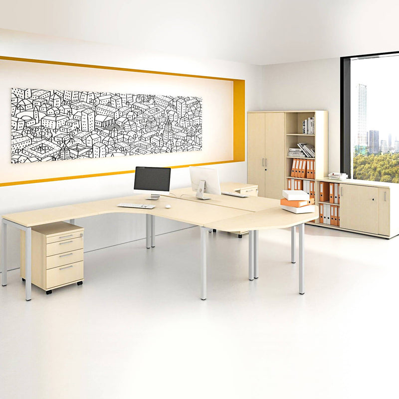 NOVA Frankfurt - complete office | Team desk, maple - 1 Main Image
