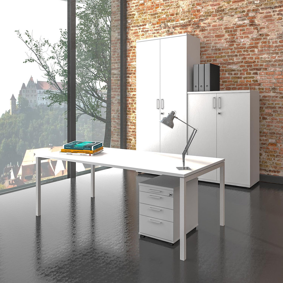 NOVA Landshut - Komplettbüro | Weiß - 1 Lightbox Main Image