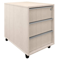 NOVA roll container | 3 drawers, 600 mm deep, maple