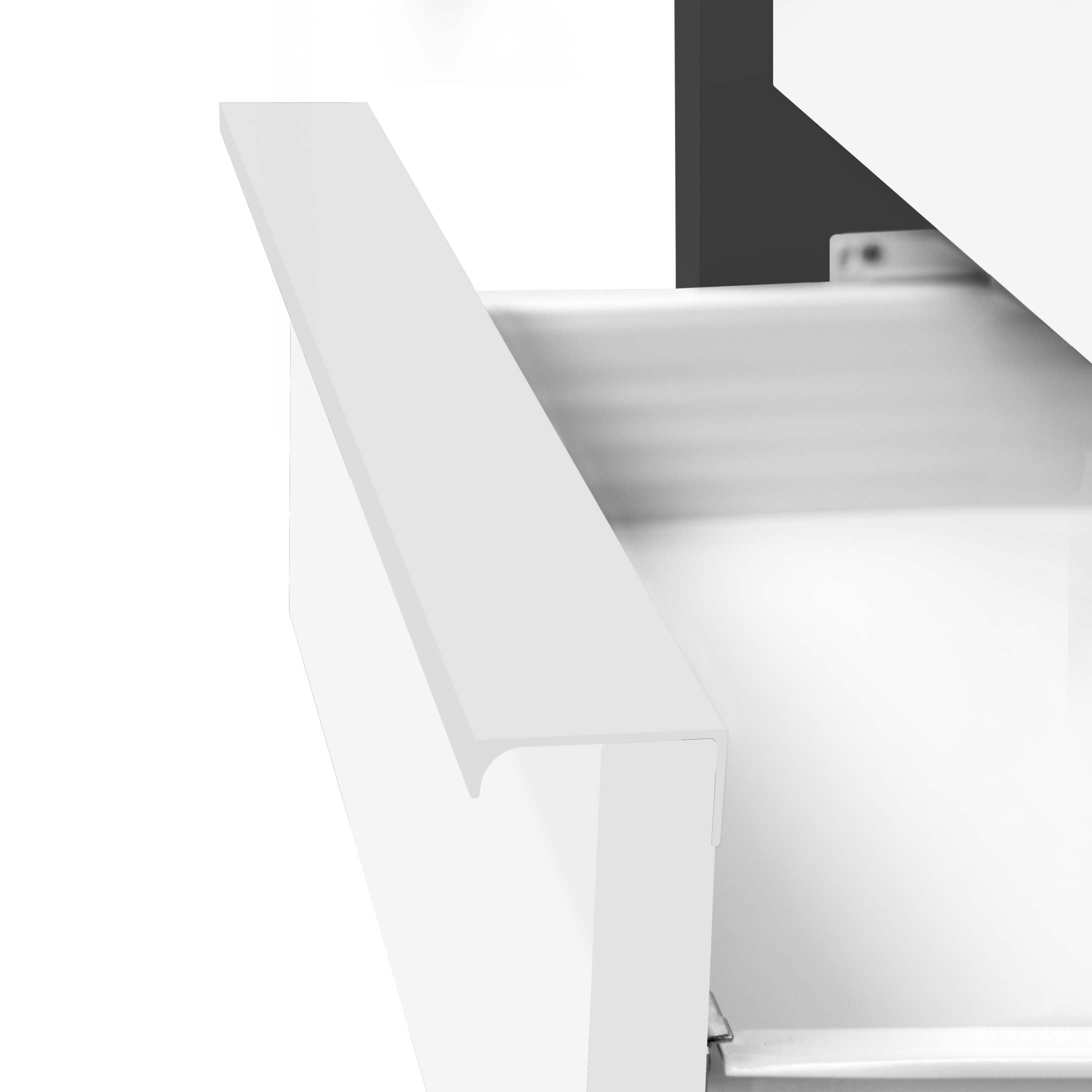 NOVA Roll container | 3 drawers, 600 mm deep, anthracite / white