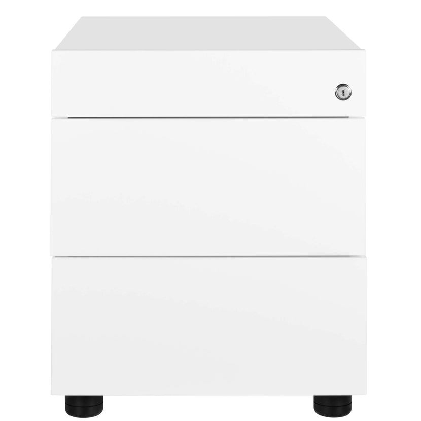 NOVA roll container | 2 XL drawers + 1 small parts compartment, 600 mm deep, white