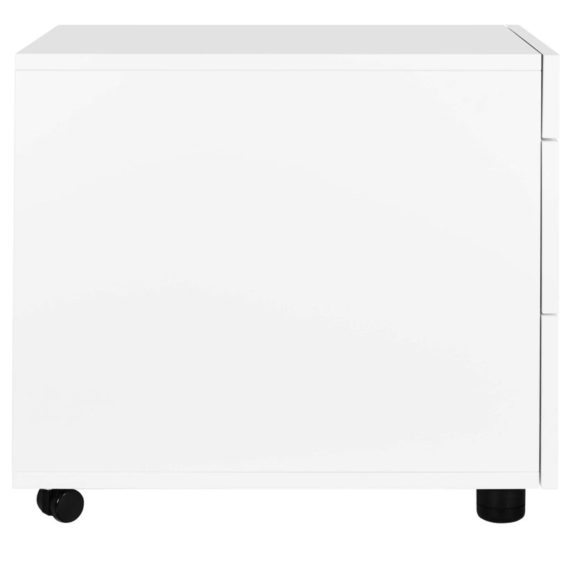 NOVA roll container | 2 XL drawers + 1 small parts compartment, 600 mm deep, white