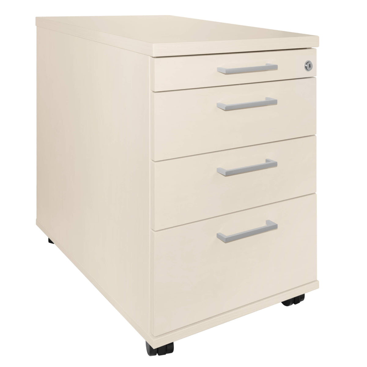 OPTIMA roll container | 3 drawers + 1 small parts compartment, 600 mm deep, maple - 1 Lightbox Main Image