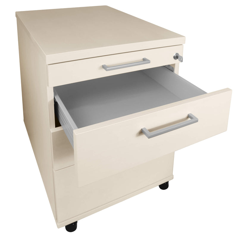 OPTIMA roll container | 3 drawers + 1 small parts compartment, 600 mm deep, maple - 5 Main Image