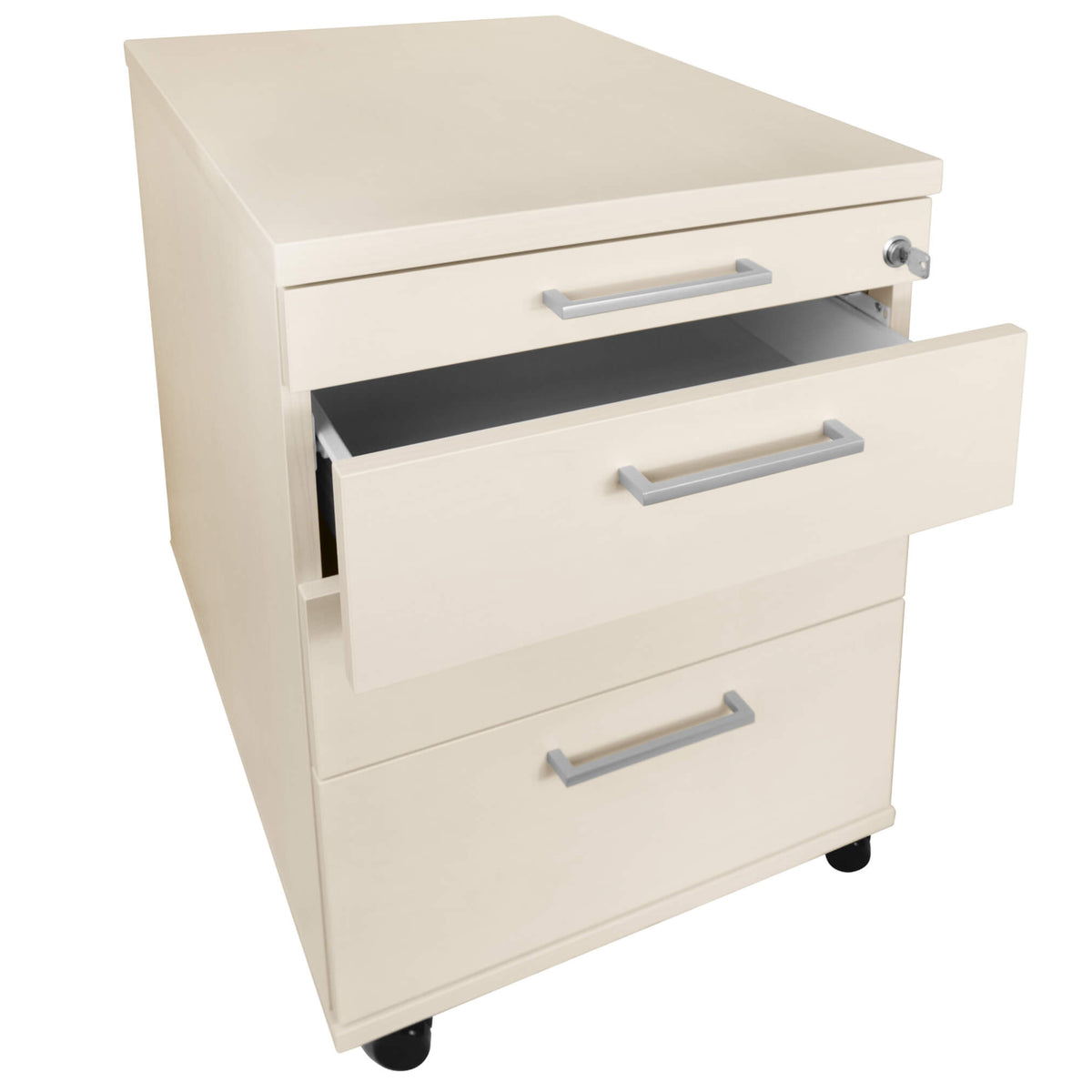 OPTIMA roll container | 3 drawers + 1 small parts compartment, 600 mm deep, maple - 6 Lightbox Main Image