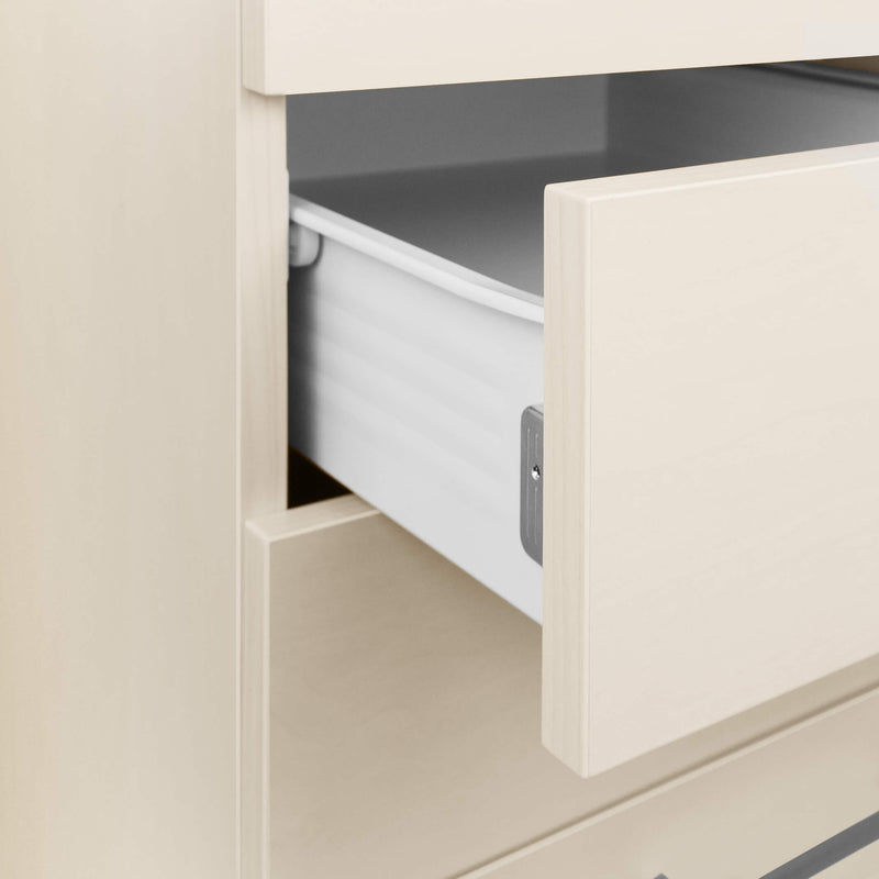 OPTIMA roll container | 3 drawers + 1 small parts compartment, 600 mm deep, maple - 8 Main Image